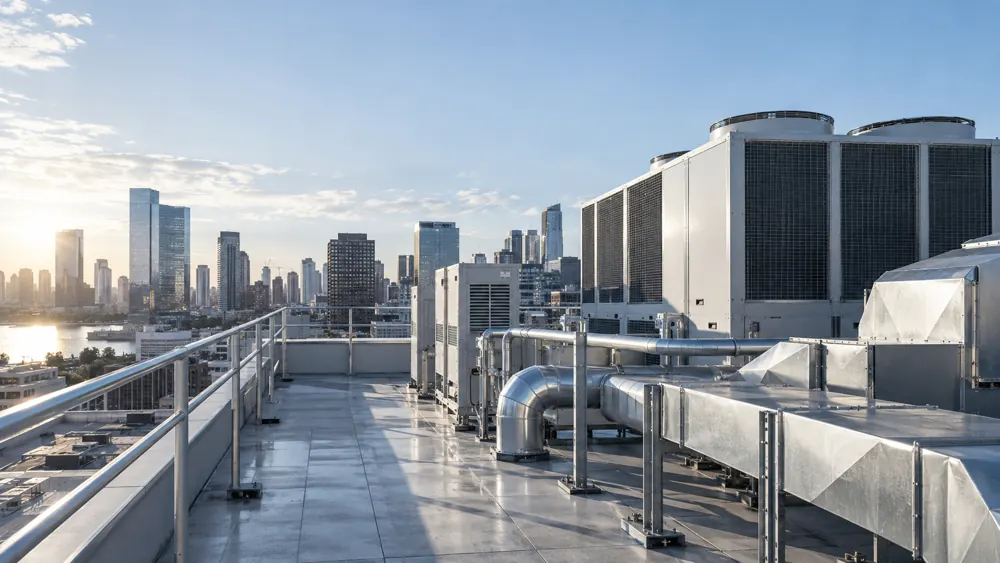 Commercial rooftop HVAC and mechanical systems